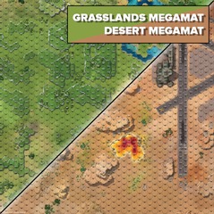 Battletech: Battle Mat - Grasslands Desert